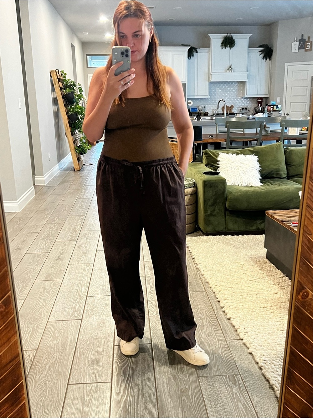 H&M Black Wide-Leg Drawstring Pants